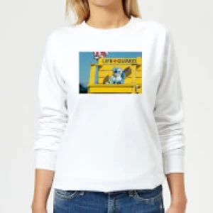 Image of Disney Lilo And Stitch Life Guard Womens Sweatshirt - White