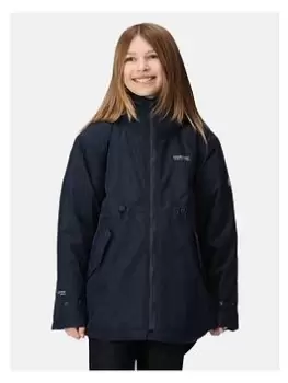 Image of Regatta Girls Violane Waterproof Jacket - Navy, Size 3-4 Years, Women