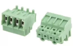 Image of Phoenix Contact Pt 1,5/4-Pvh-3.5 Terminal Block, Pluggable, 4Pos, 16Awg