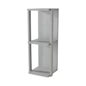 Image of Arran 24cm wide narrow wall shelf unit - light grey
