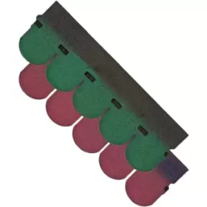 Image of Roofing Membrane Shingles Round - Red - Pk17