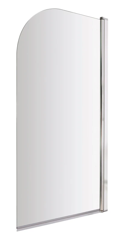 Image of Balterley Chrome 6mm Toughened Safety Glass Reversible Shower Bath Screen Silver unisex