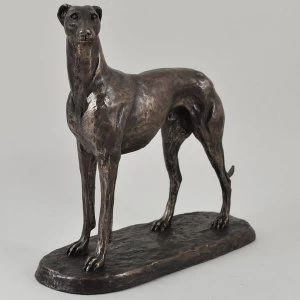 Image of Greyhound Gus by Harriet Glen Cold cast Bronze Sculpture 19.5cm