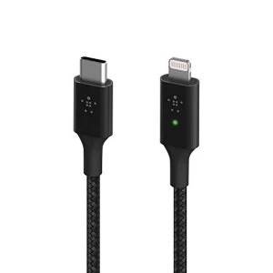 Image of Belkin Smart LED Charging Cable USB to Lightning 4ft/1.2m (See Your Charging Status at a Glance) For iPhone, AirPods and...