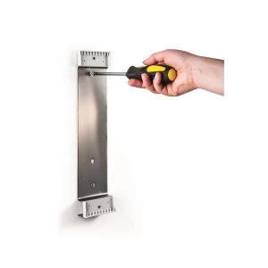 Image of Durable FUNCTION STAINLESS WALL 10 Wall Bracket with 10 Panels FUNCTION SAFE A4 with Welded Tabs