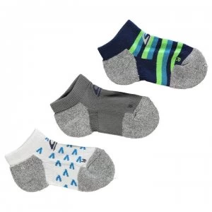 Image of Skechers Low Cut 3 Pack Socks Junior Boys - Navy