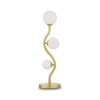 Image of Maytoni Modern - Uva Modern Uva 3 Light Gold Table Lamp Glass Shade