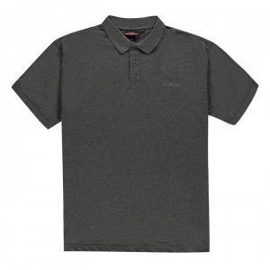Image of Pierre Cardin XL Plain Polo Shirt Mens - Charcoal Marl