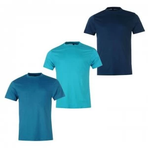 Image of Donnay 3 Pack T Shirts Mens - Teal/Turq/DkBlu