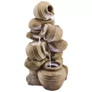 Image of Garden Gear Serenity Cascading Tipping Pots Water Feature