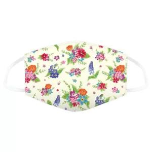 Image of Botanical Floral Reusable Face Covering - Large