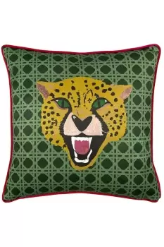 Image of Untamed Cheetah Geometric Cushion