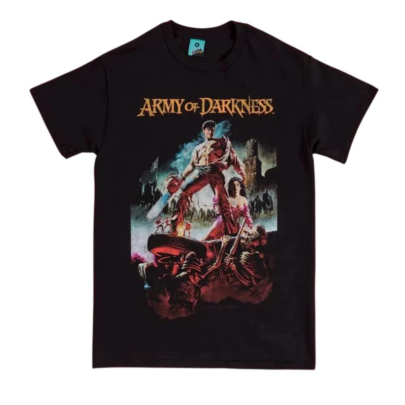 Image of Army of Darkness Mens Movie Poster T-Shirt in Black Size: Large Black Male L