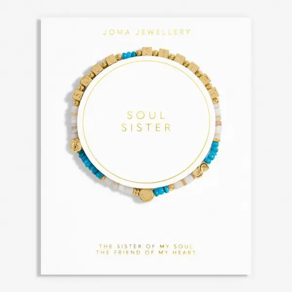 Image of Happy Little Moments Soul Sister Gold Plated 17.5cm Bracelet 7081