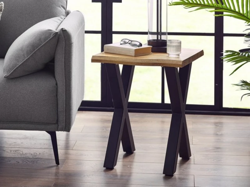 Image of Julian Bowen Harvey Oak Lamp Table