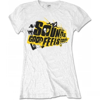 Image of 5 Seconds of Summer - Sounds Good Album Womens X-Large T-Shirt - White