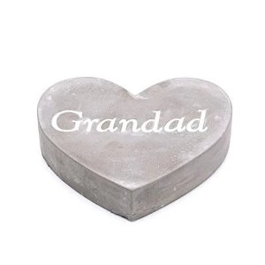 Image of Thoughts Of You Graveside Concrete Heart - Grandad