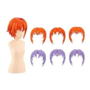 Image of Sousai Shojo Teien Model Kit Accesoory Set 1/10 After School Short Wigs Type A Orange & Purple