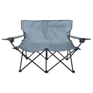 Image of Charles Bentley Double Folding Camping Chair - Grey