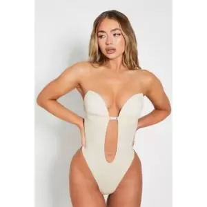 Image of I Saw It First Seamless Plunge Lingerie Bodysuit - Brown