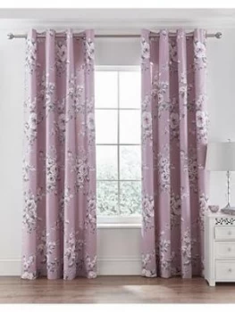 Image of Catherine Lansfield Canterbury Eyelet Curtains