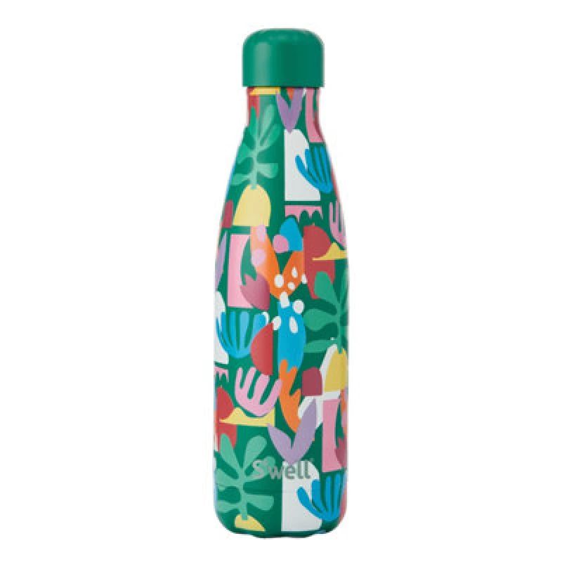 Image of Swell S'well 'paper Cutouts' Water Bottle, Bold And Bright Travel Bottle For Hydration Stainless Steel And Copper, Bpa-Free 500Ml