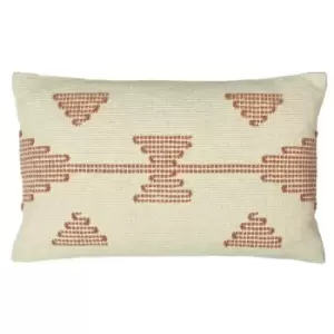 Image of Furn Sonny Stitched Cushion Cover (One Size) (Brick Red)