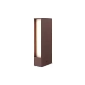 Image of Miziya LED Post Pillar Bollard 6W Aluminium 3000K Rusty IP65