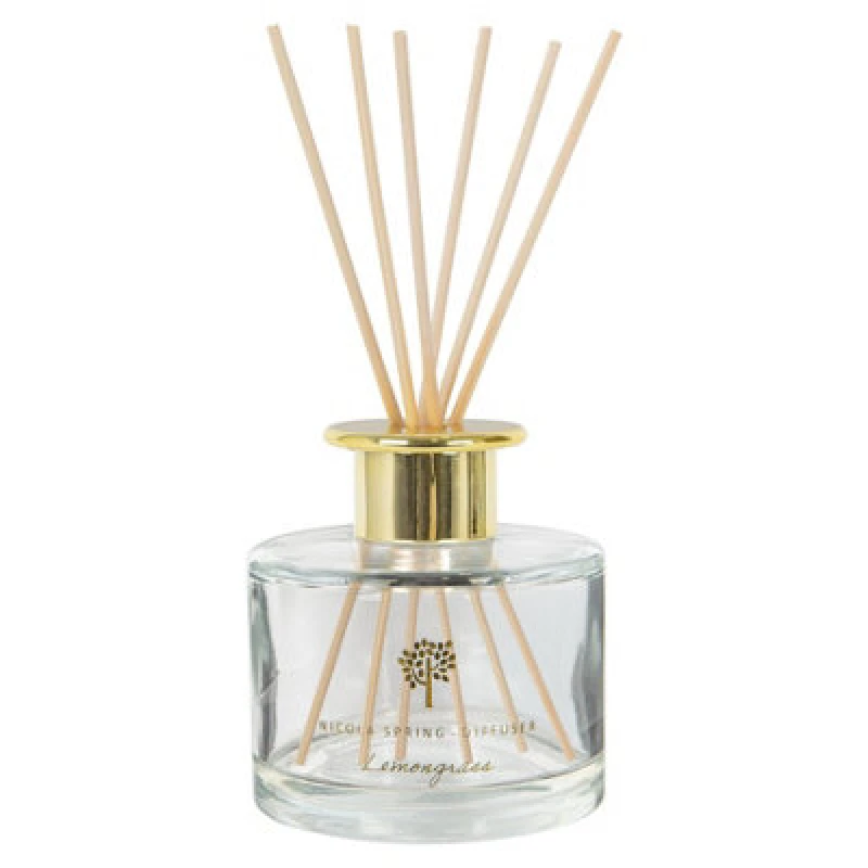 Image of Nicola Spring Glass Reed Diffuser - 200ml - Lemongrass Cream