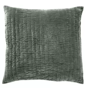 Image of Bedeck of Belfast Alder Cotton Pillow Sham Nettle Green - Green