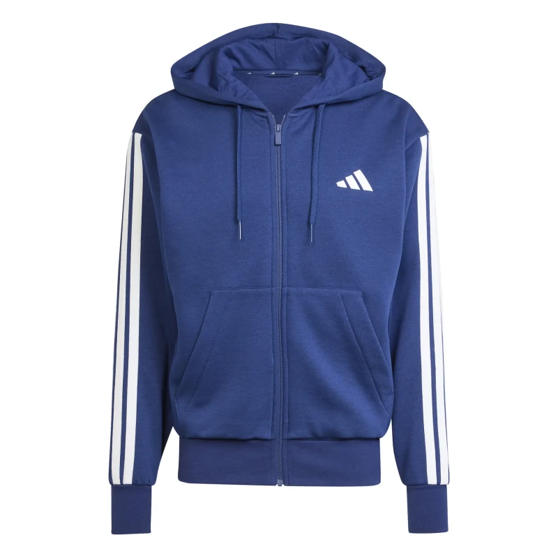 Image of Adidas SPORTSWEAR Essential 3-Striped Zip-Up Hoodie blue Men XS;S;M;L;XL