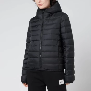 Image of Hugo Boss Paflaffy 1 Puffer Coat Black Size 12 Women