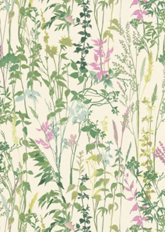 Image of Erismann Cottage Embossed Pink Leaves Wallpaper