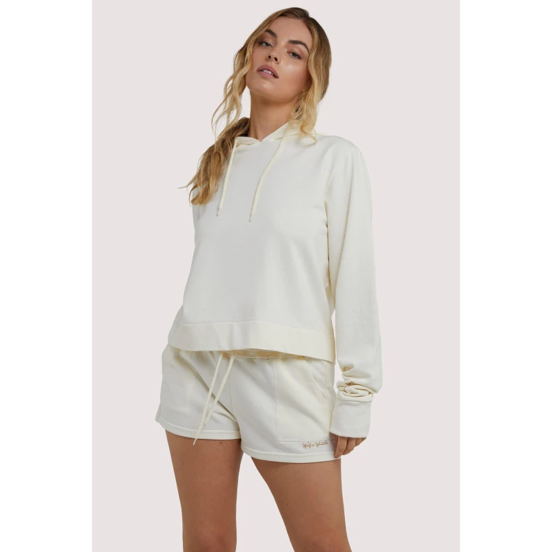 Image of Wolf and Whistle Winter White Hooded Top White female 8