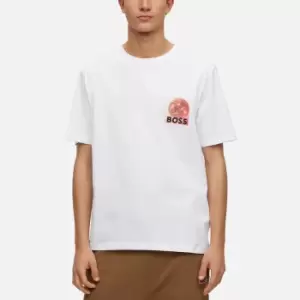 Image of BOSS Orange Tee Universe Cotton T-Shirt - S