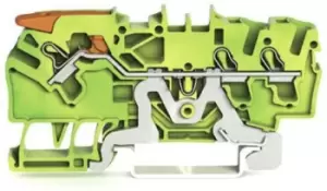 Image of Wago 2102-1307 Terminal Block, Din Rail, 3Ways, 12Awg