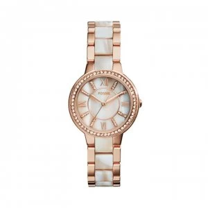 Image of Fossil Virginia Stainless Steel Watch - Rose Gold