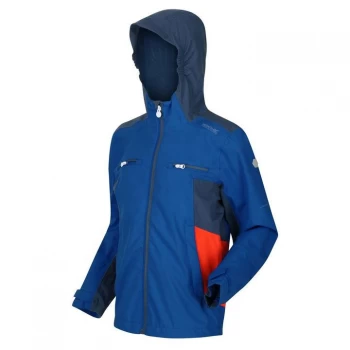 Image of Regatta Junior Highton II Waterproof & Breathable Jacket - NautiBl/DkDe
