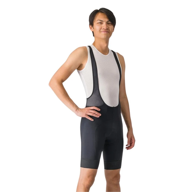 Image of Castelli Entrata 2 Black Bib Shorts, Size L