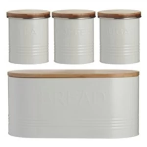 Image of Typhoon Essentials 4 Piece Jar Set Cream, Set of 4
