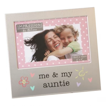 Image of 6" x 4" - Me & My Auntie Aluminium Photo Frame
