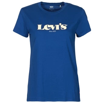 Image of Levis THE PERFECT TEE womens T shirt in Blue - Sizes S,M,L,XS