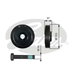 Image of GATES Torsional Vibration Damper Kit TVD1006A