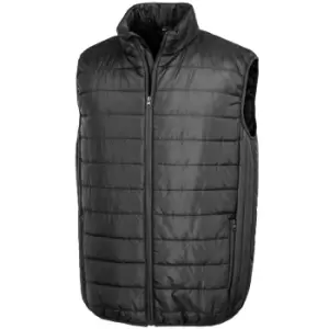 Image of Result Mens Promo Core Padded Body Warmer (M) (Black)
