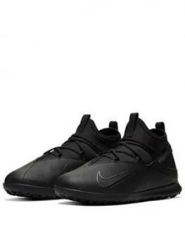 Image of Nike Junior Phantom Vision Club Astro Turf Football Boots - Black, Size 2