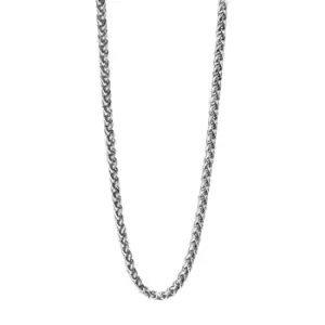 Image of Fred Bennett Stainless Steel Twisted Link Chain Necklace 55cm