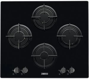 Image of Zanussi ZGX65414BA 4 Burner Gas Hob