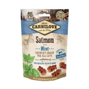Image of Carnilove Salmon with Mint Crunchy Cat Treats 50g