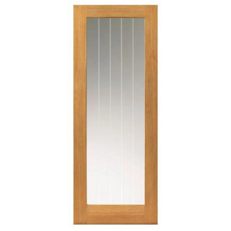 Image of JB Kind Thames 1 Light Internal Door Pre-Finished Glazed 35 x 1981 x 838mm in Oak Veneer VOTHA1L29