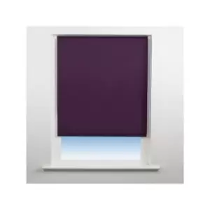 Image of Universal Plain Blackout Roller Blind, Grape, W150cm